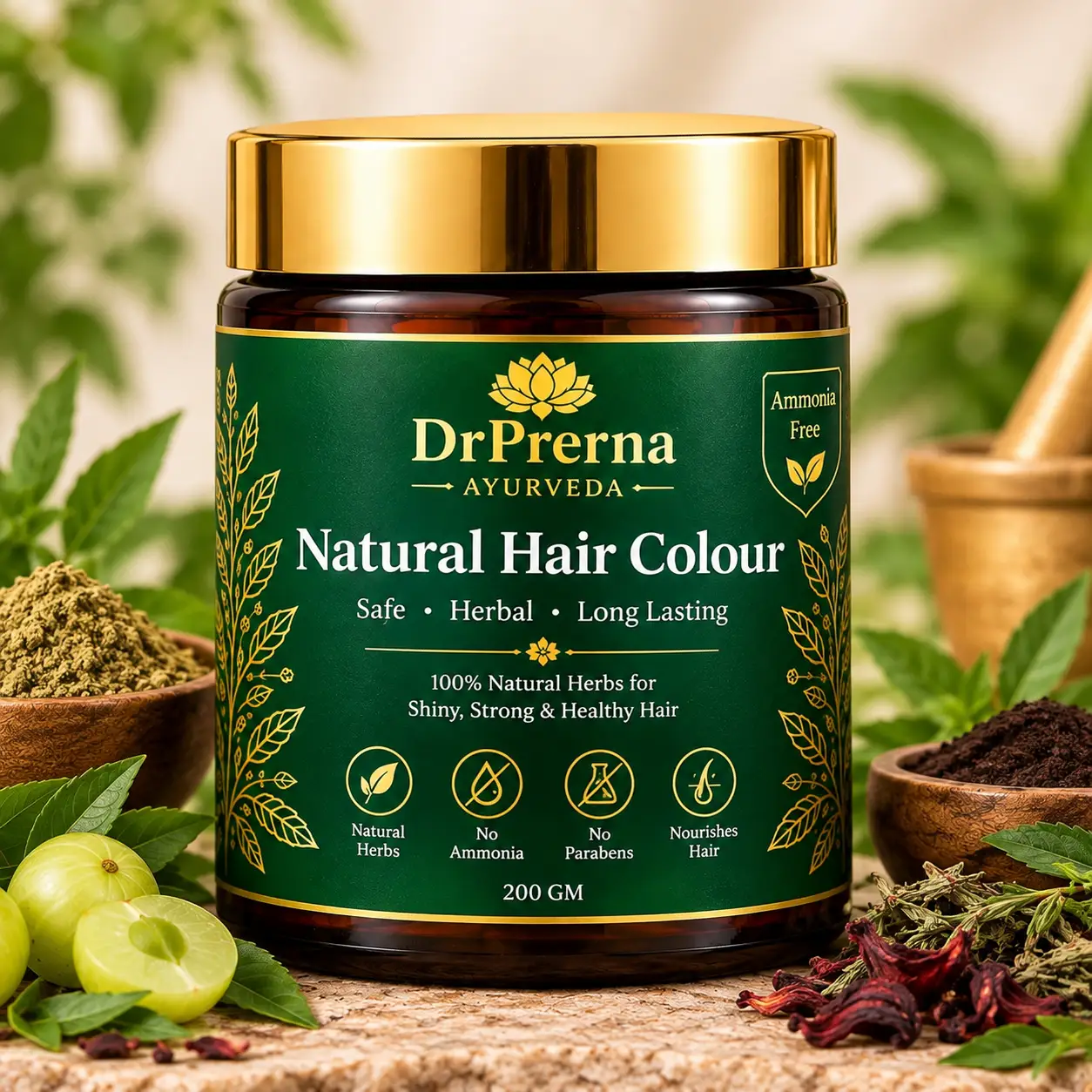 Natural hair colour